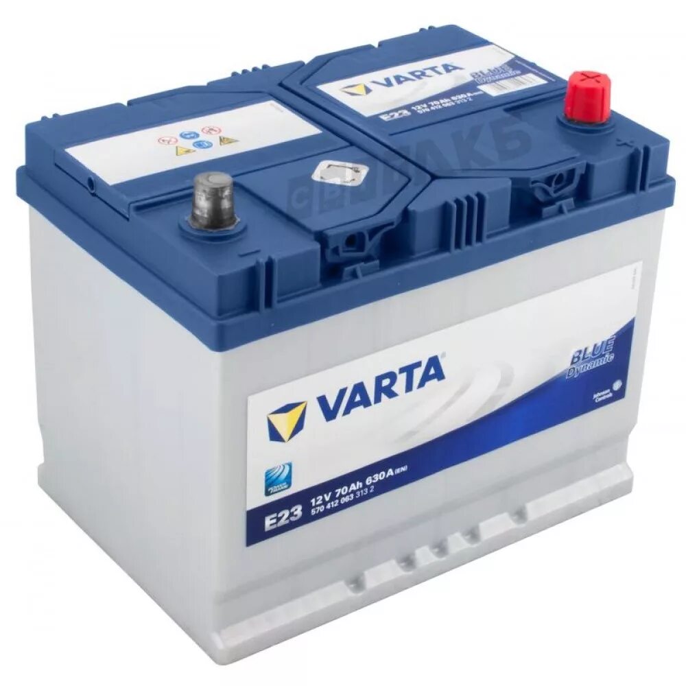 Аккумулятор автомобильный varta blue. Varta Blue Dynamic e23. Варта 70ач не обслуживаемый. Аккумулятор Varta 70ah. Varta 570412063.