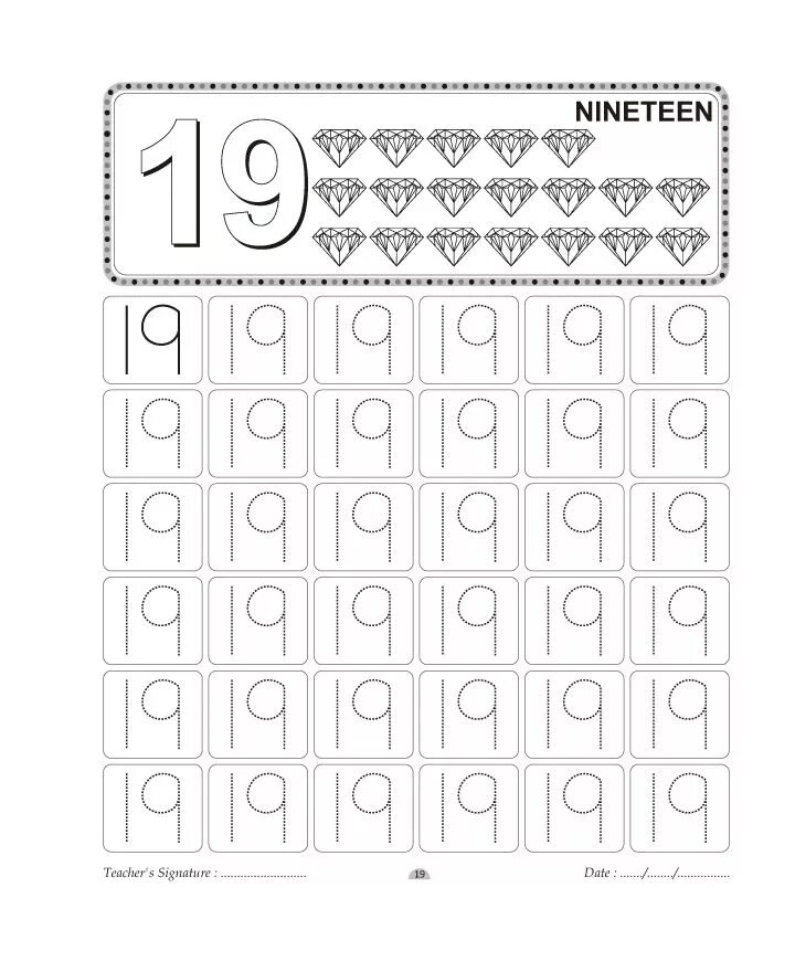 Numbers 13-19 worksheet. Цифры по точкам для дошкольников. Цифра 18 прописью. Number 19. Число 18 пропись с заданиями.