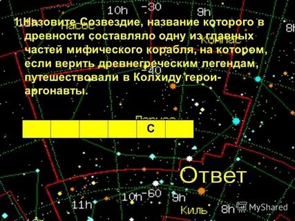 Какое созвездие названо по имени охотника