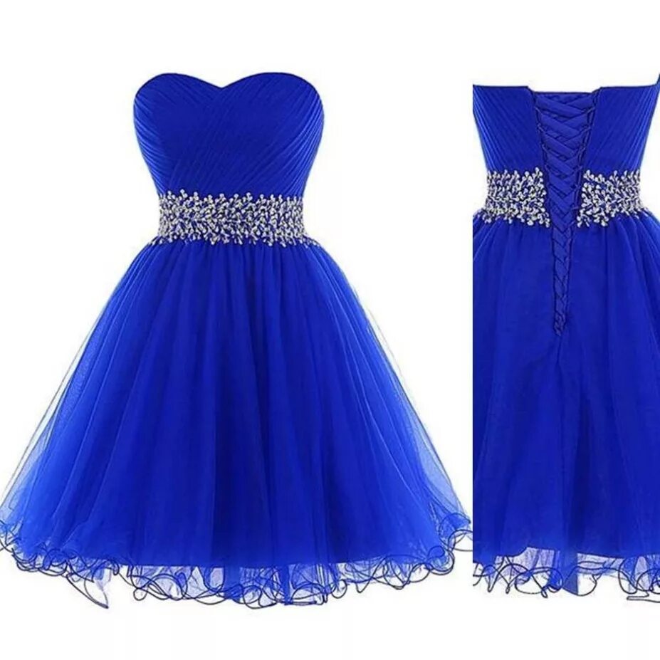 Синее платье расшитое цветами 90 года. Синее ли платье