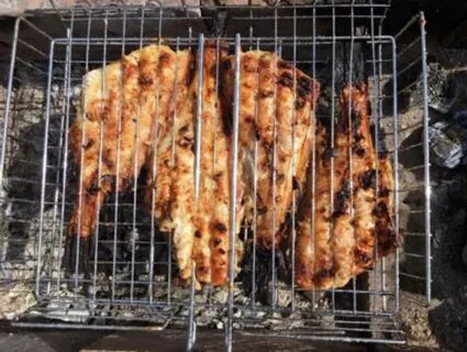 Морской окунь на мангале рецепты