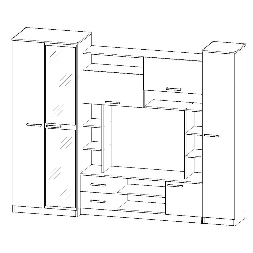 Сборка шкафа стенки