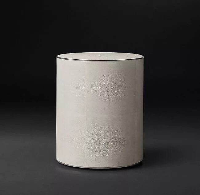 Saunderson Shagreen cylinder Round Side Table. Цилиндрическая тумба. Столик цилиндрический. Кофейный столик цилиндрический. Round side