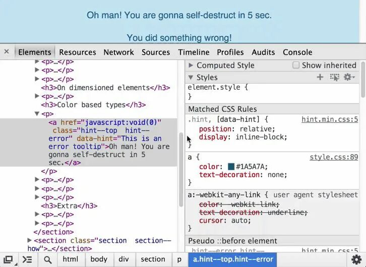 User agent stylesheet