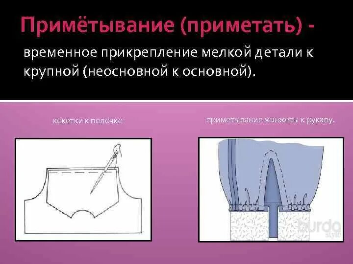 Терминология ручных стежков и строчек. Временное соединение мелкой детали с крупной. Терминология ручных работ. Местоимение числительное. Ручной шов сметывание.