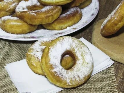 Пончики с молоком без дрожжей