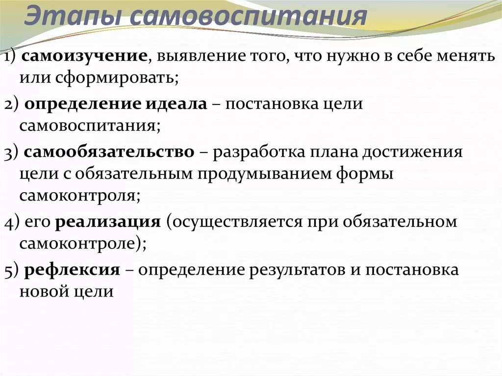 1 самовоспитание. Этапы самовоспитания педагога. Последовательность ступеней процесса самовоспитания. Этапы процесса самовоспитания расскажите о каждом из них. Этапы профессионального самовоспитания педагога.