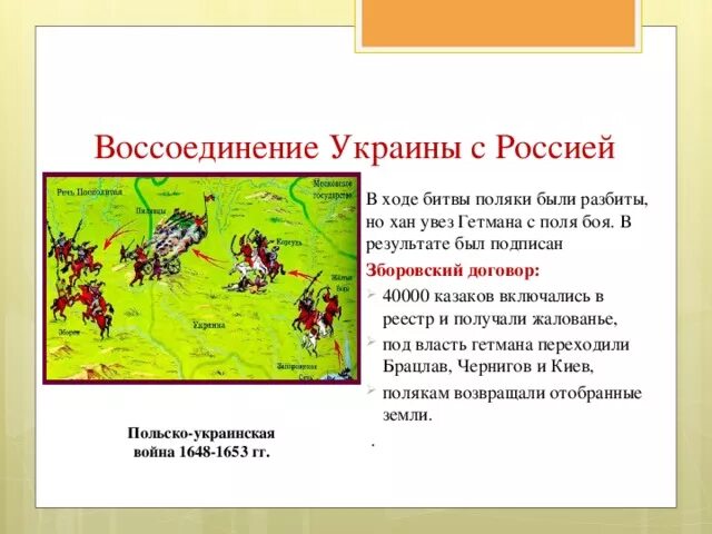 Воссоединение украины с россией история 7 класс. Зборовский договор. Зборовский Мирный договор был подписан. Зборовский договор 1649. Зборовский договор карта.