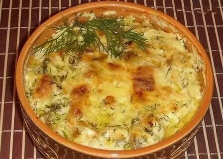 Картошка с грибами в горшке в духовке