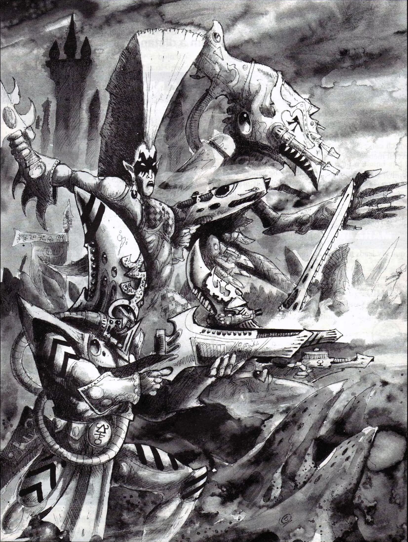 вархаммер эльдары. скваты вархаммер 40000 арт. Warhammer 40k первая редакция. Old warhammer. ультрамарин астартес wh40k.