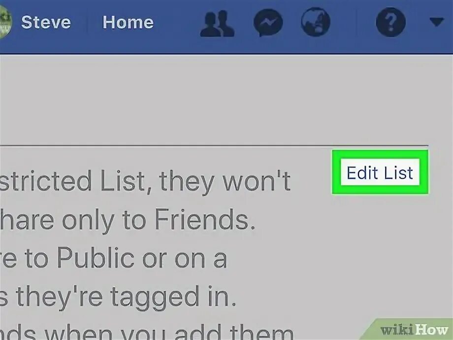 Restricted list