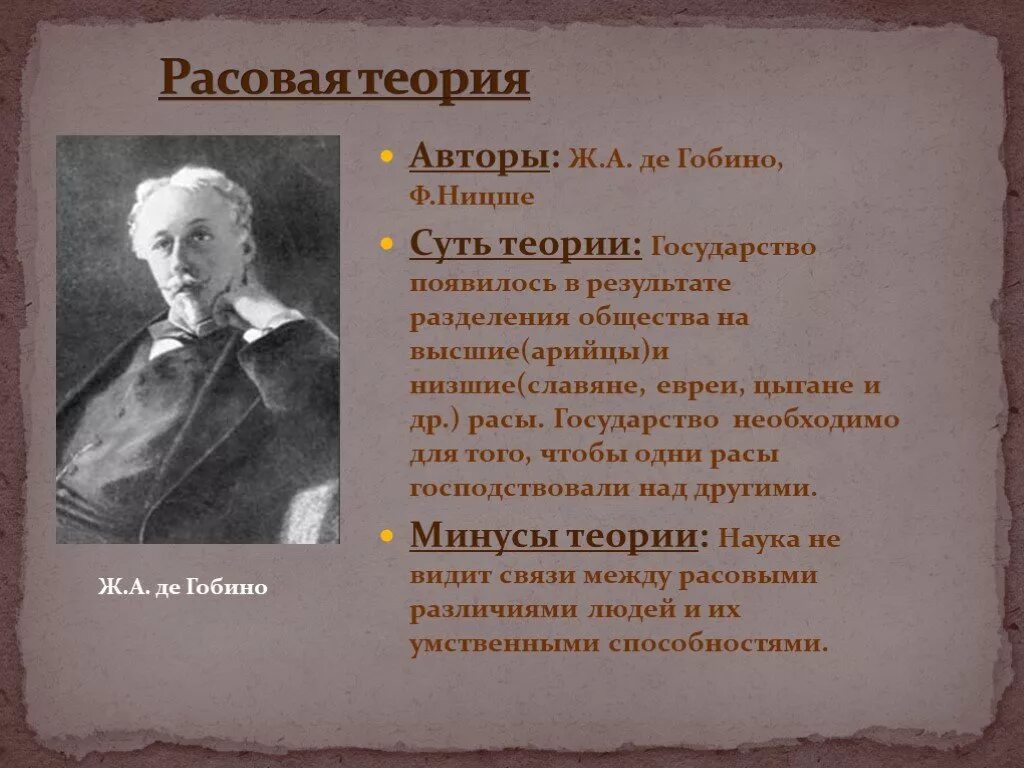 Расовая теория происхождения государства. Ж Гобино расовая теория. Расовая теория Автор. Сущность расовой теории происхождения государства.