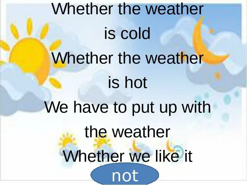 Whether i could. Weather скороговорка. Whether the weather is Fine скороговорка. Скороговорка whether the weather is Cold. Weather the weather is hot скороговорка.