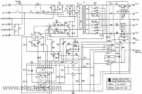 Принципиальные схемы atx