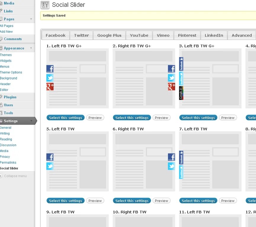 Setup examples. Setup examples