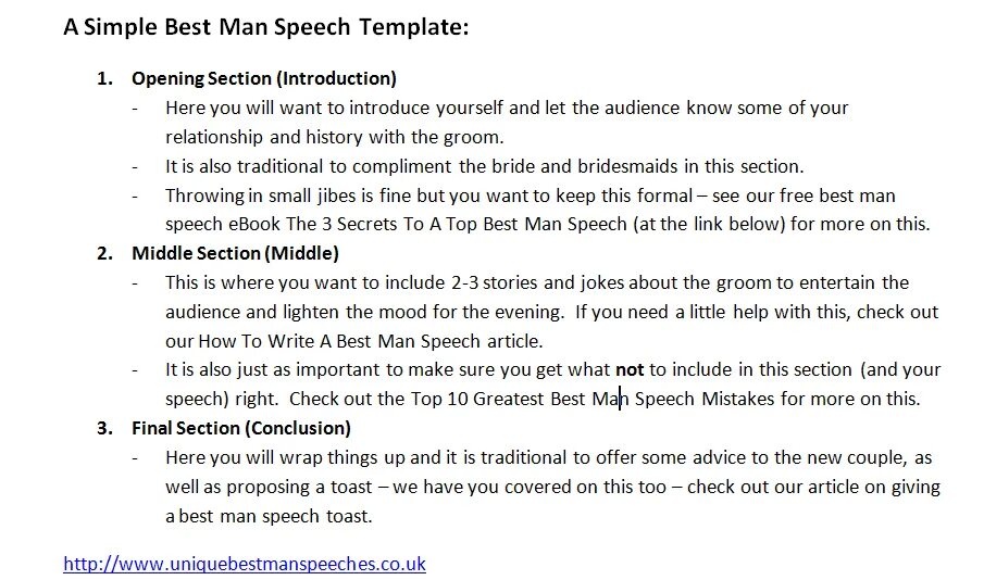Much better слова. Best man Speech. Speech example. How to write a Speech. Simple the best текст.