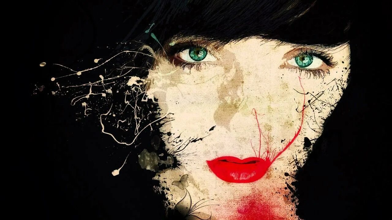 Лицо девушки абстракция. Лицо на темном фоне. Глаза девушки на черном фоне. Красивые лица девушек на заставку. Анонимус заставка.