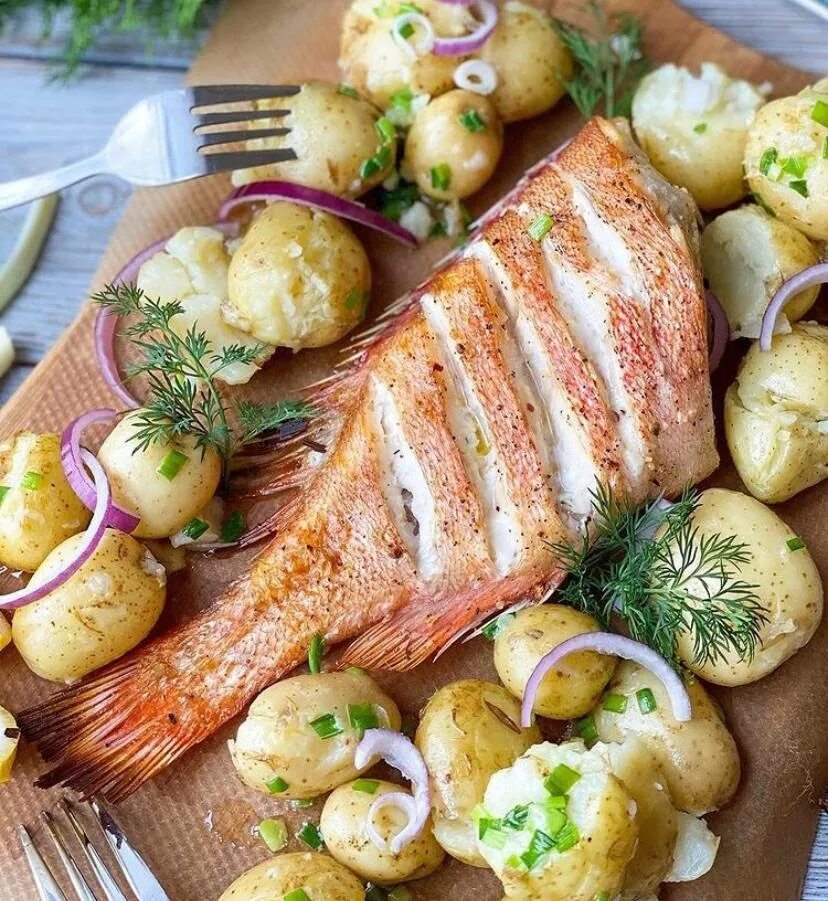 Окунь быстро и вкусно