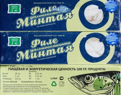 Котлеты из минтая калории