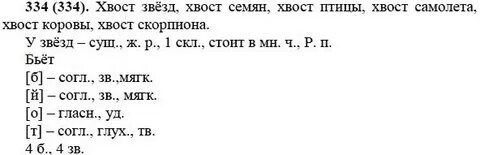 Русский 5 класс номер 334