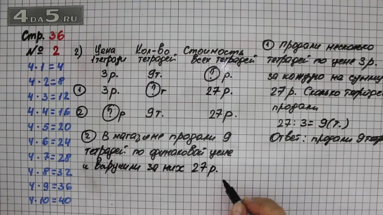 Страничка 26 математика 3 класс 2 часть. Математика 3 класс стр 36 задача 2. Математика 3 класс 1 часть учебник стр 36 задача 2. Математика 3 класс 1 часть страница 36 номер 2. Математика 3 класс 1 часть страница 36 номер 3.