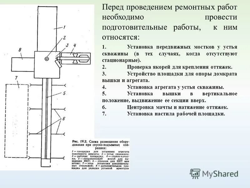 правила ведения ремонтных работ в скважинах