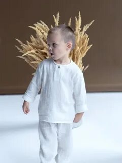 Муслиновая рубашка для мальчика