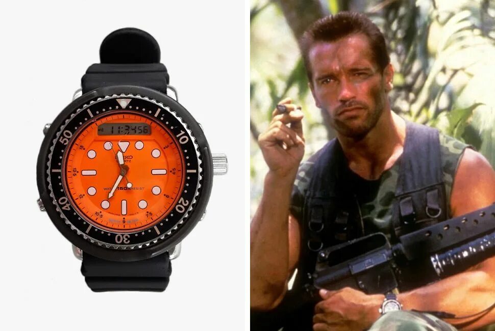 Watch movie s. Часы Seiko h558 Commando. Seiko h558-5000. Seiko часы Шварценеггера.
