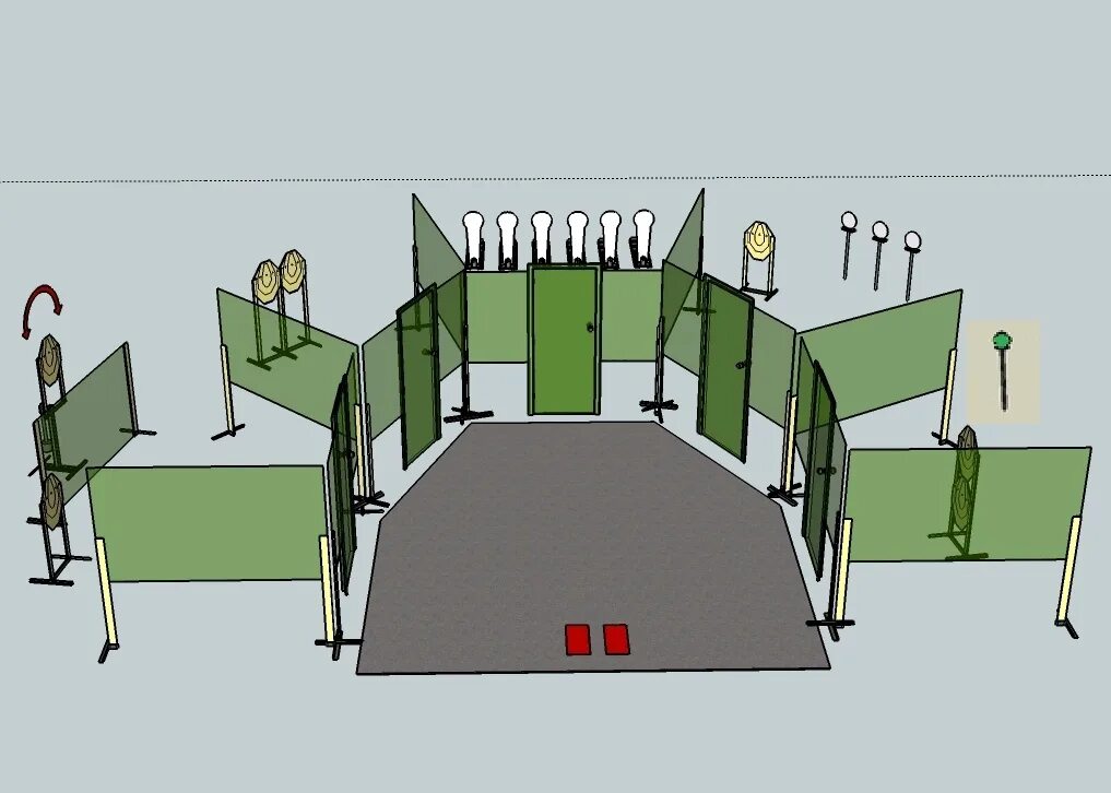 Тира парт. Мишенное оборудование для практической стрельбы. Упражнения для практической стрельбы. Декорации для упражнений по тактической стрельбе. Мишени для практической стрельбы.