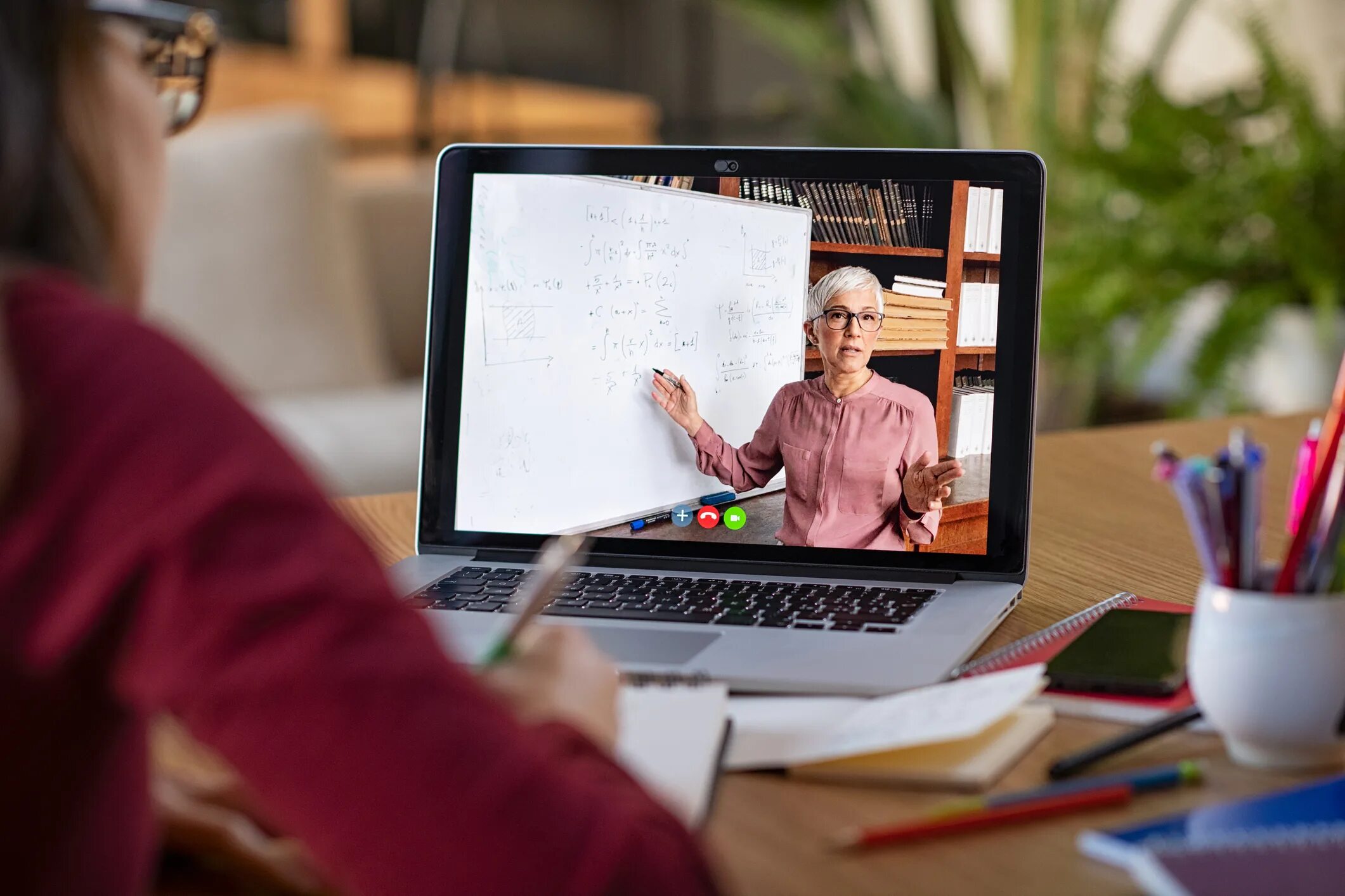 Learning screen. Learning screen