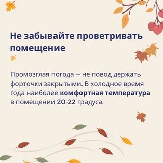 Когда осенью становится холодно