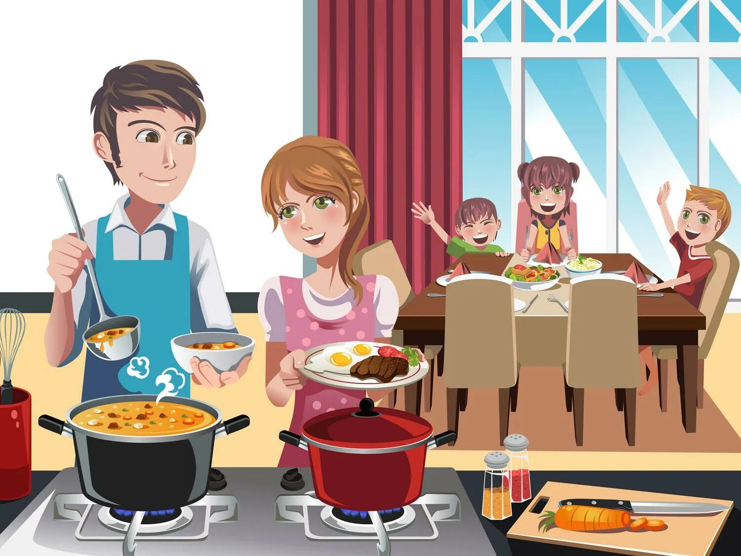 Do your mum cook dinner