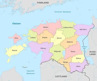 Уезды эстонии
