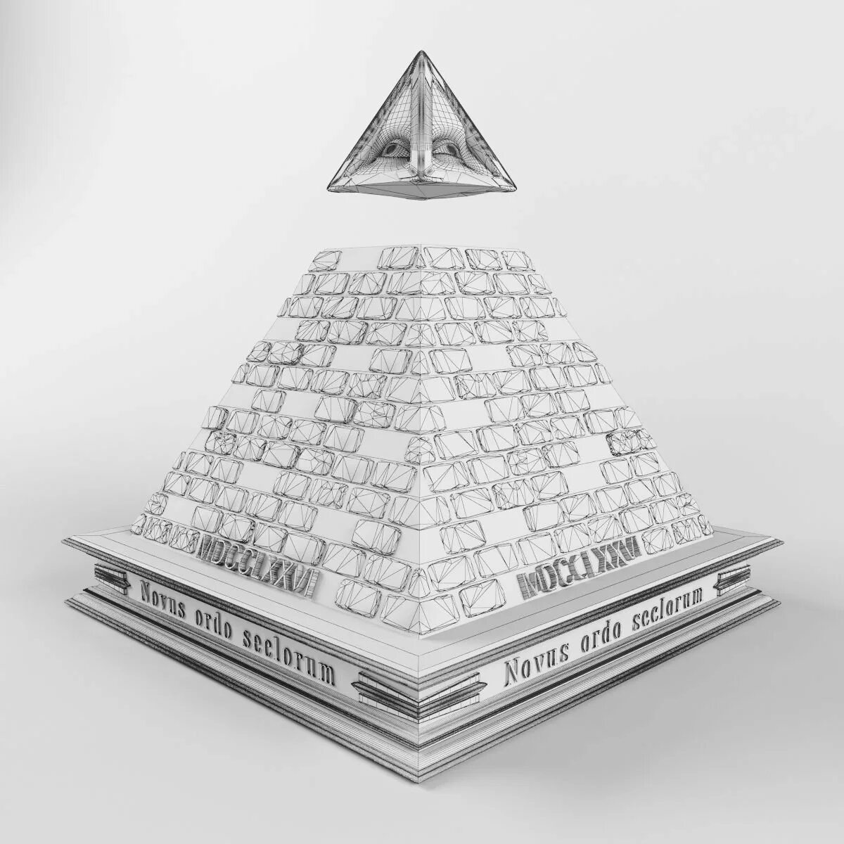 Пирамида рисунок. Пирамида иллюминатов. 3d пирамида Illuminati. Пирамида символ. Пирамида 3d модель.