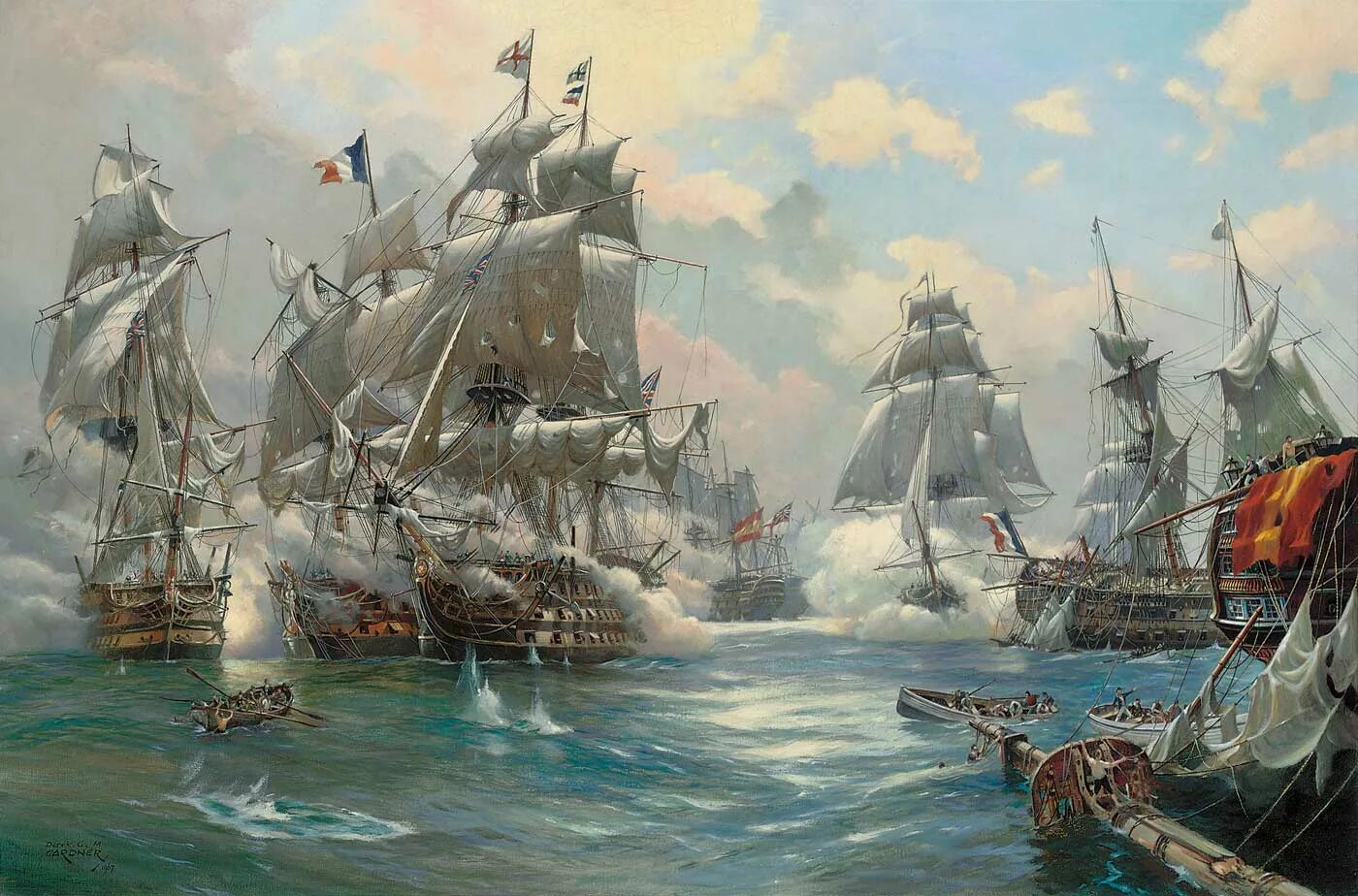 Картины морских боев
