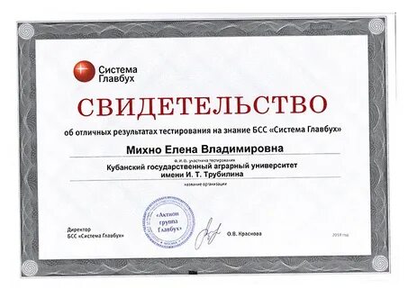 Тесты главбуха