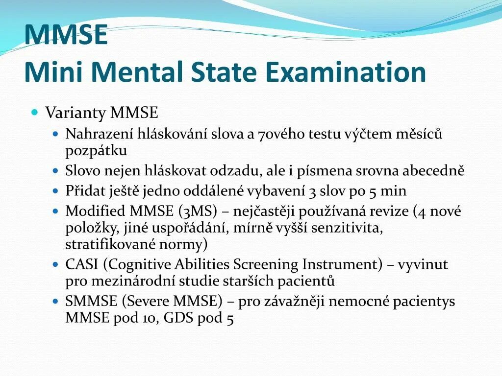 Mini-Mental State examination - MMSE. Шкала деменции MMSE. Краткая шкала оценки психического статуса MMSE. MMSE интерпретация.