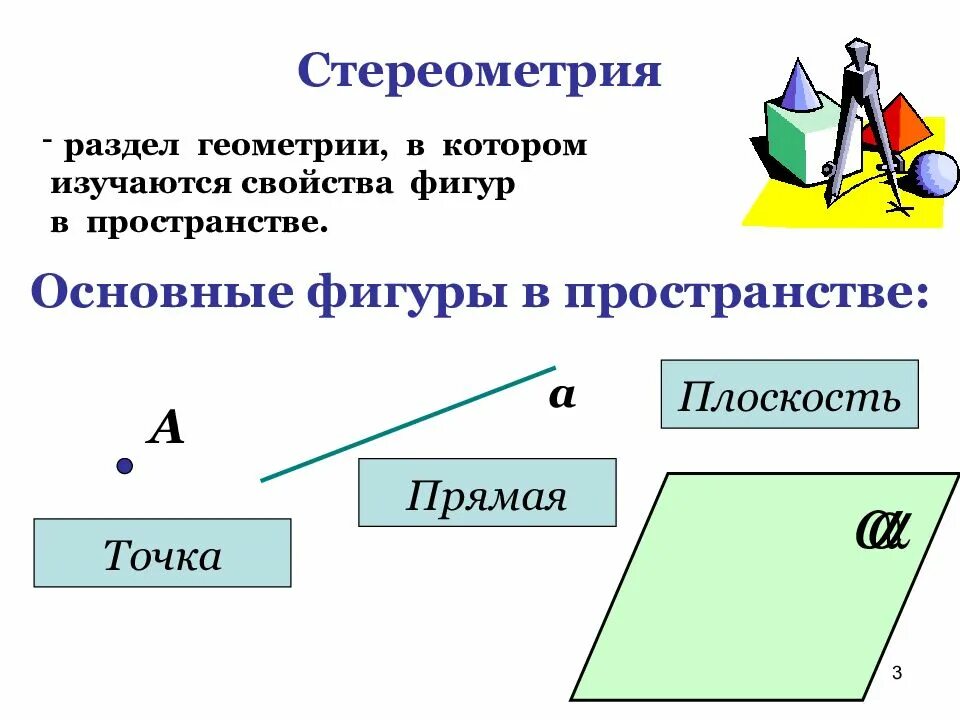 Пространство в стереометрии это. Пространство в стереометрии это