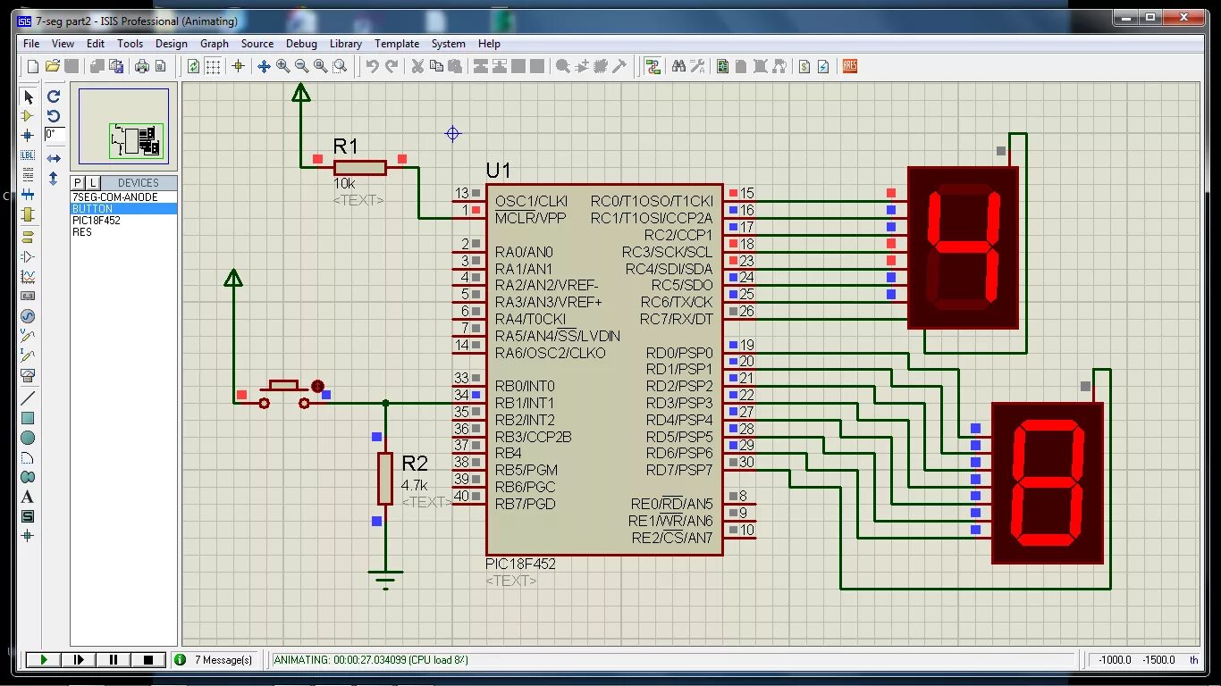 Proteus 8 professional с1. Схемы в Isis Proteus. Система моделирования Isis Proteus. Моделирование микроконтроллеров в Proteus.