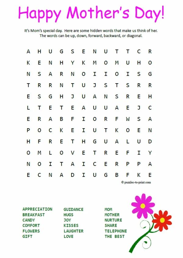 Mothers day game. Wordsearch день матери. Задания ко Дню матери на английском. Задания women s Day. Задания на день матери на английском языке.