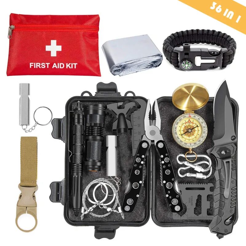 Что входит в туристический набор. Набор для выживания Survival. Kit. Emergency Kit набор. Снаряжение выживальщика EDC. Набор выживальщика SOS С АЛИЭКСПРЕСС.