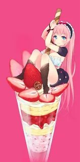 Strawberry ice cream machine girl