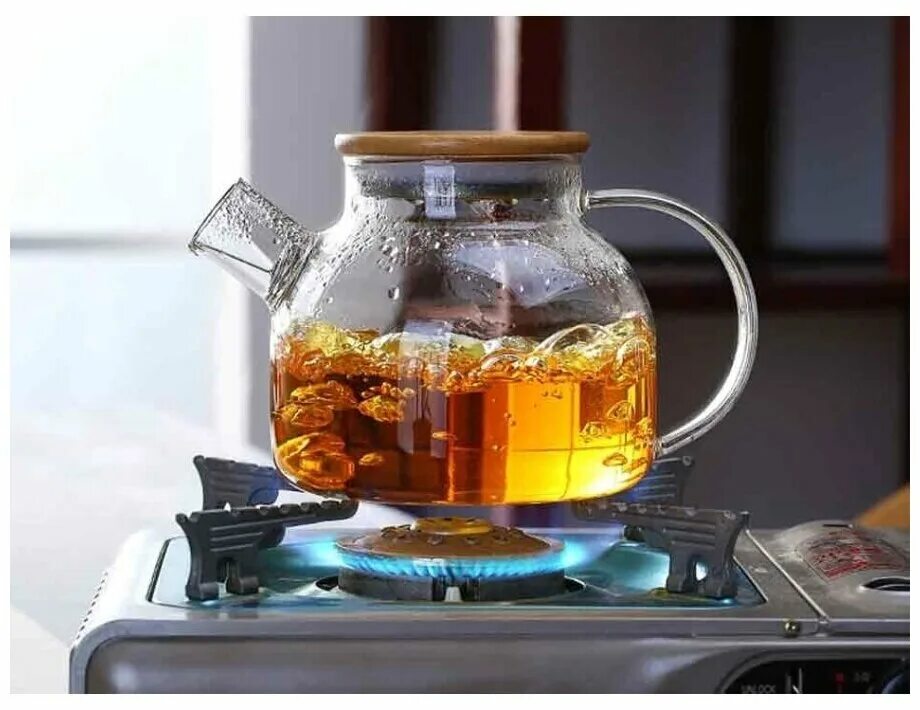 чайник заварочный стеклянный бочонок