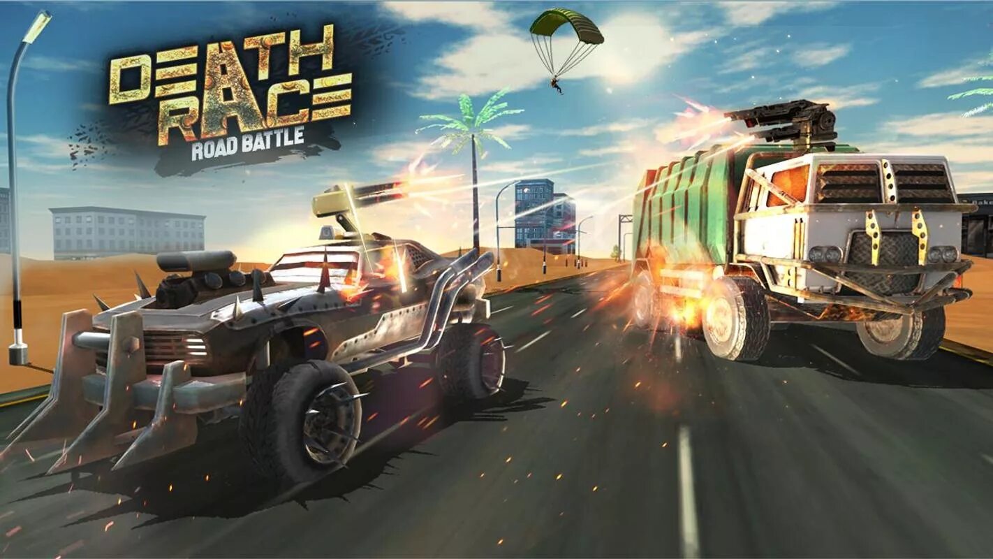 Игры про машины 2024. Death Race Road Battle. Гонки стрелялки на андроид. Гонки с пушками на машинах.