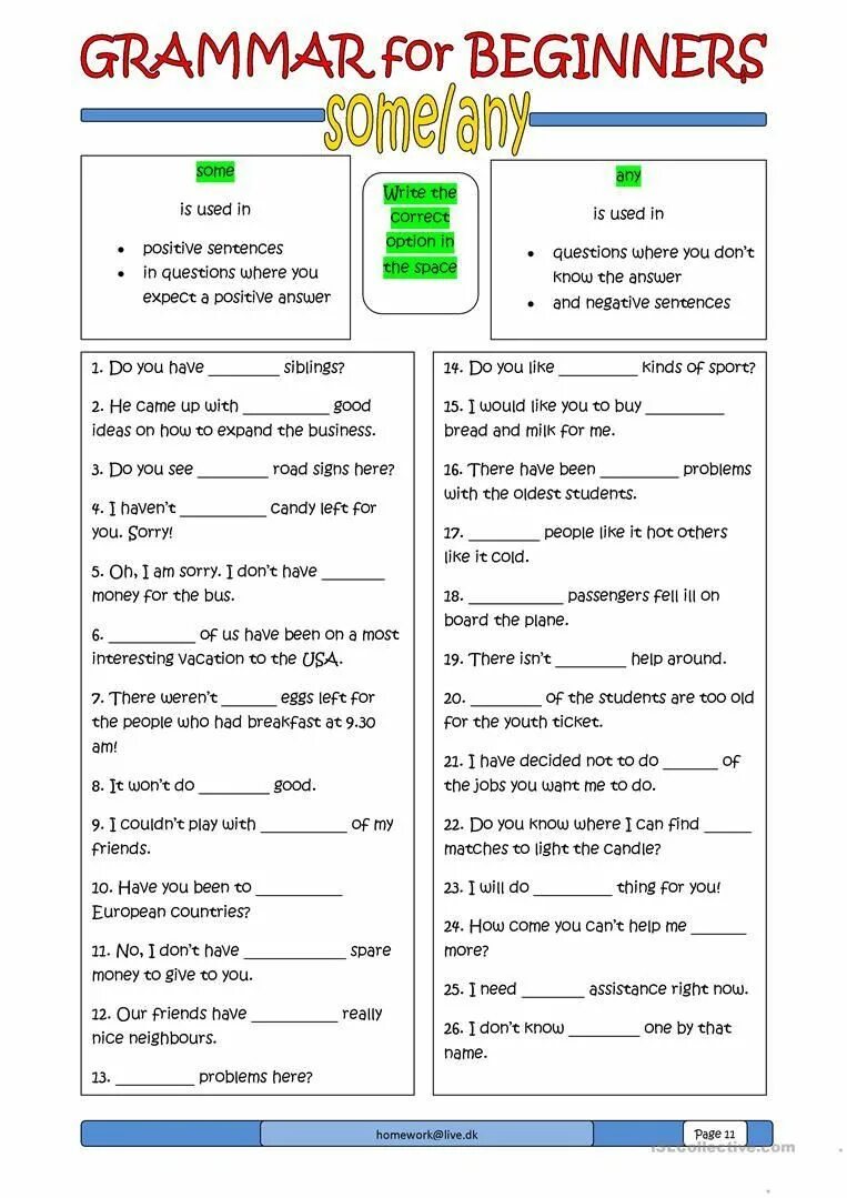 Some any worksheet for kids. Some any упражнения Worksheets. Grammar for Beginners. Grammar Worksheets. Some any Grammar.