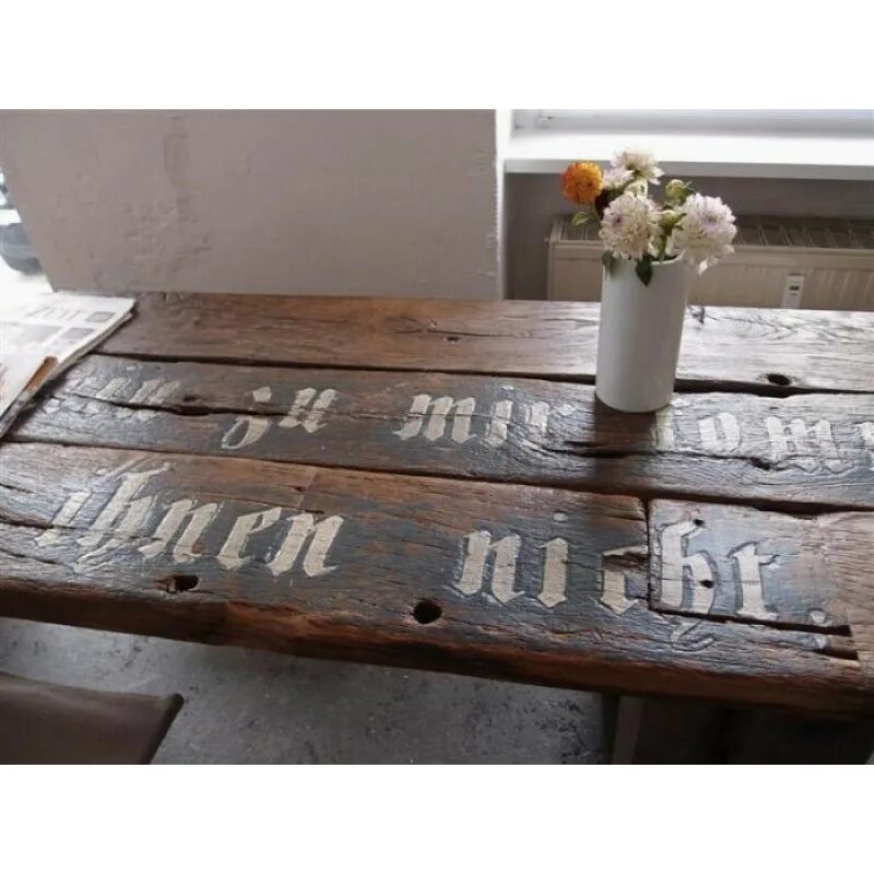 The table was painted