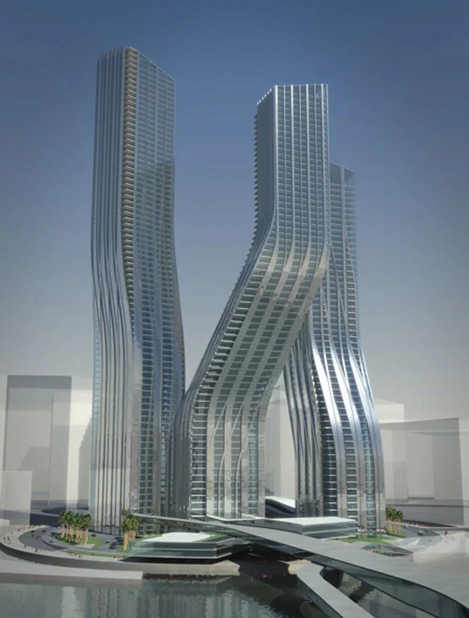 Signature towers. Заха Хадид архитектура Дубаи. Башни в Дубаях Заха Хадид. Заха Хадид небоскребы Signature Towers. Заха Хадид Архитектор.