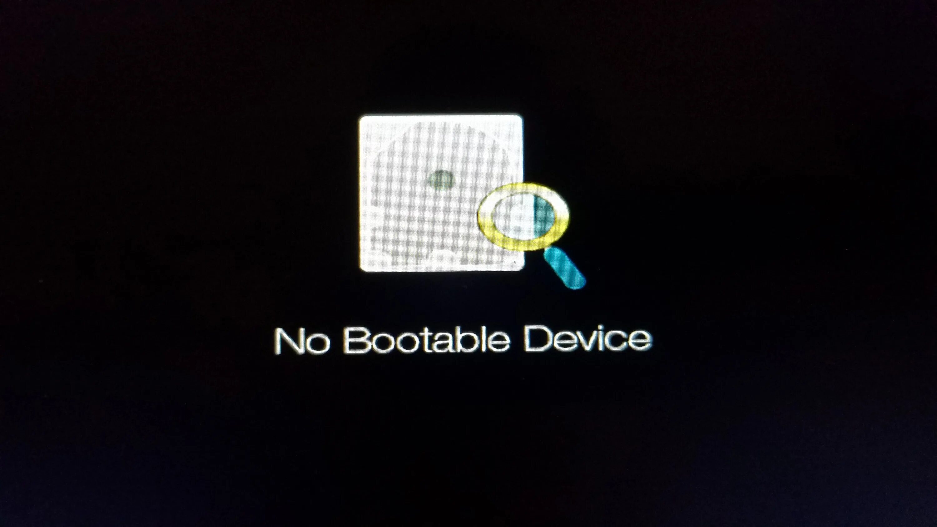 No bootable device press