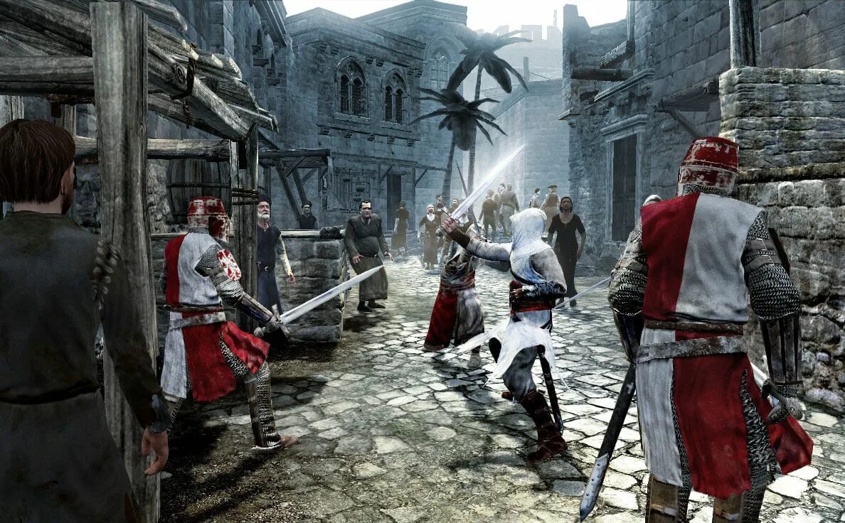 Assassin s на пк. Assassins creed 1 геймплей. assassin s creed 2008. assassins creed 1 screenshot. ассасин creed 2008.