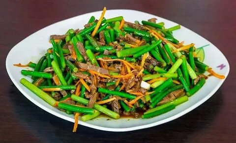 Салат чеснок с мясом